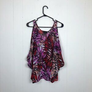 Jessica Simpson Tropical Off The Shoulder